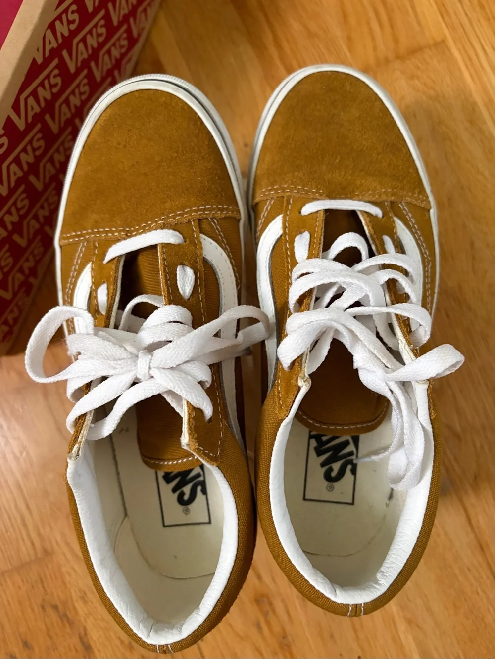 Vans Old Skool Sneakers in Mustard and White